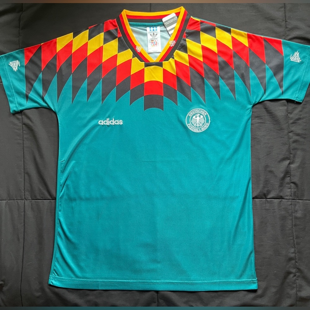 Germany 1994 Retro Away Soccer Jersey Green